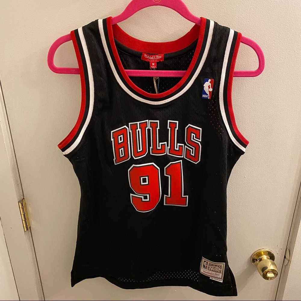 NWT Mitchell & Ness Chicago Bulls #91 Dennis Rodman jersey women’s medium